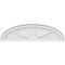 Ekena Millwork Elliptical 4 Spoke Architectural Grade PVC Pediment, 30"W x 8-1/2"H x 2"P PEDPS030X085ELL04 - alternate 2